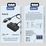 Onten OTN-UCA2310 4 in 2 USB-C / Typ-C + USB3.0 4-Ports HUB-Dockingstation – Bild 7
