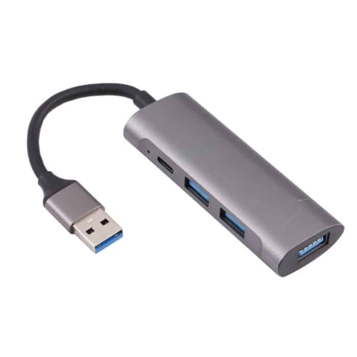U-811 4 in 1 USB 3,0 bis 3 USB 3.0 + USB-C / Typ-C-Anschlüsse Hub-Dockingstation – Bild 1