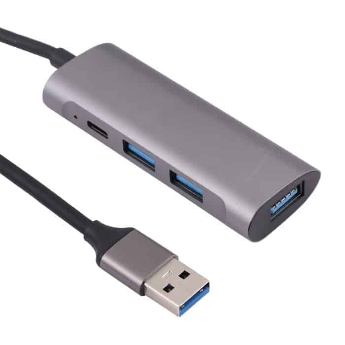 U-811 4 in 1 USB 3,0 bis 3 USB 3.0 + USB-C / Typ-C-Anschlüsse Hub-Dockingstation – Bild 5