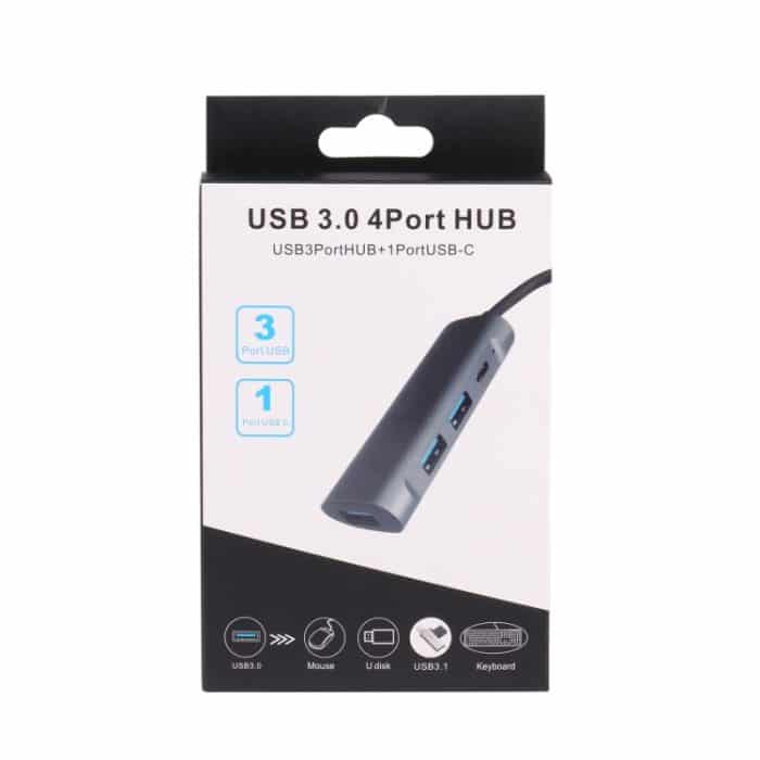 U-811 4 in 1 USB 3,0 bis 3 USB 3.0 + USB-C / Typ-C-Anschlüsse Hub-Dockingstation – Bild 6
