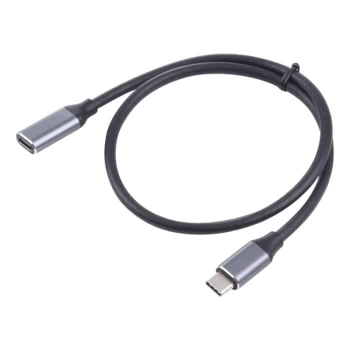USB-C / Typ-C-Stecker an USB-C / Typ-C-weibliches Adapterkabel, Kabellänge: 50 cm – Bild 2