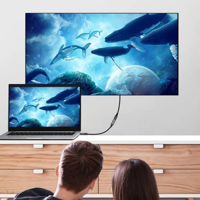 USB-C / Typ-C-Stecker an USB-C / Typ-C-weibliches Adapterkabel, Kabellänge: 50 cm – Bild 7