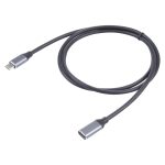 USB-C / Typ-C-Stecker an USB-C / Typ-C-weibliches Adapterkabel, Kabellänge: 1m – Bild 2