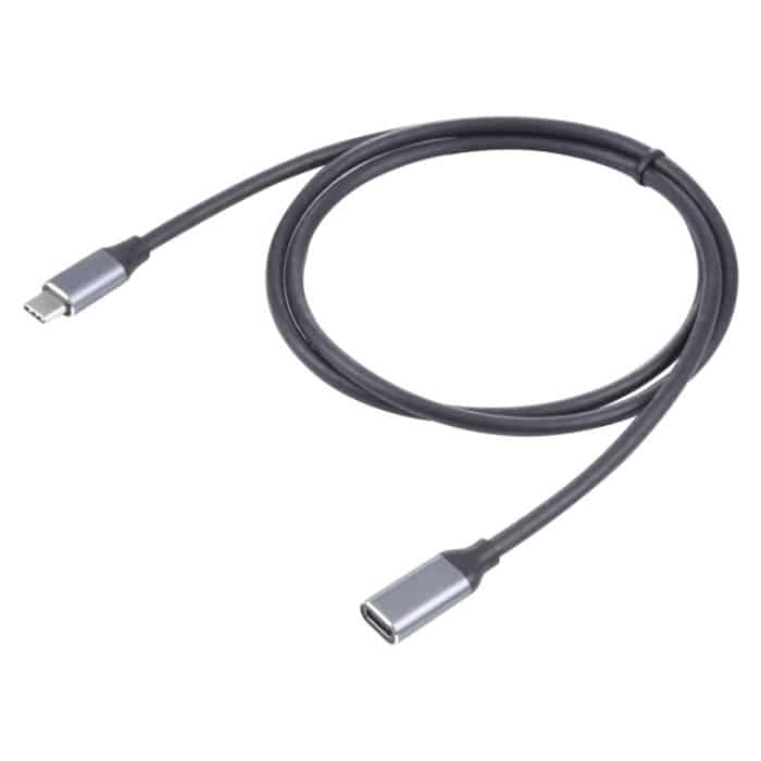USB-C / Typ-C-Stecker an USB-C / Typ-C-weibliches Adapterkabel, Kabellänge: 1m – Bild 2