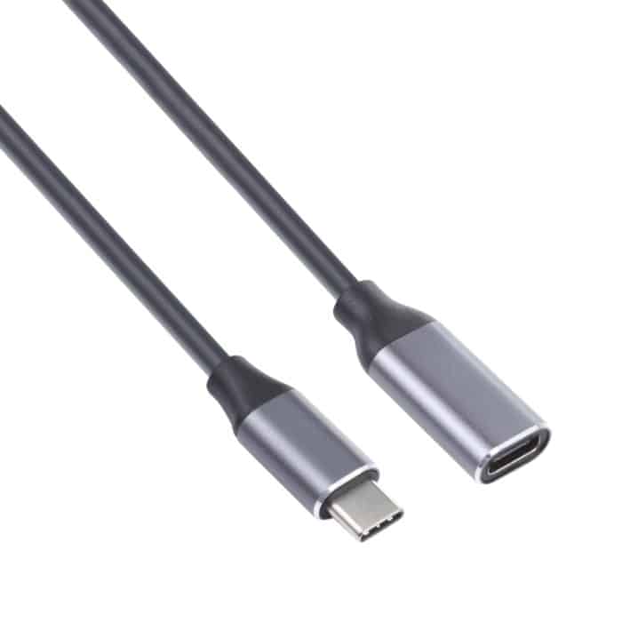 USB-C / Typ-C-Stecker an USB-C / Typ-C-weibliches Adapterkabel, Kabellänge: 25cm – Bild 3
