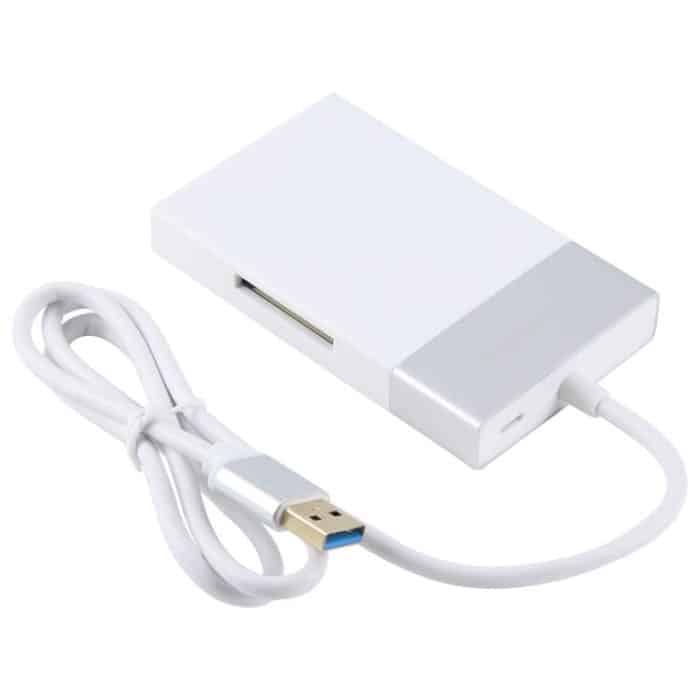 6-in-1-Multifunktions-Dual-USB 3.0 + XQD + CF + TF + SD-Kartenleser, 6 In 1 (Silver), 6 In 1 – Bild 3