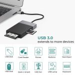 6-in-1-Multifunktions-Dual-USB 3.0 + XQD + CF + TF + SD-Kartenleser, 6 In 1 (Silver), 6 In 1 – Bild 5