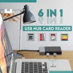 6-in-1-Multifunktions-Dual-USB 3.0 + XQD + CF + TF + SD-Kartenleser, 6 In 1 (Silver), 6 In 1 – Bild 7