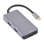 5 In 1 Dual USB 3.0 + CF + TF + SD Multifunktions-USB-C-OTG-Kartenleser