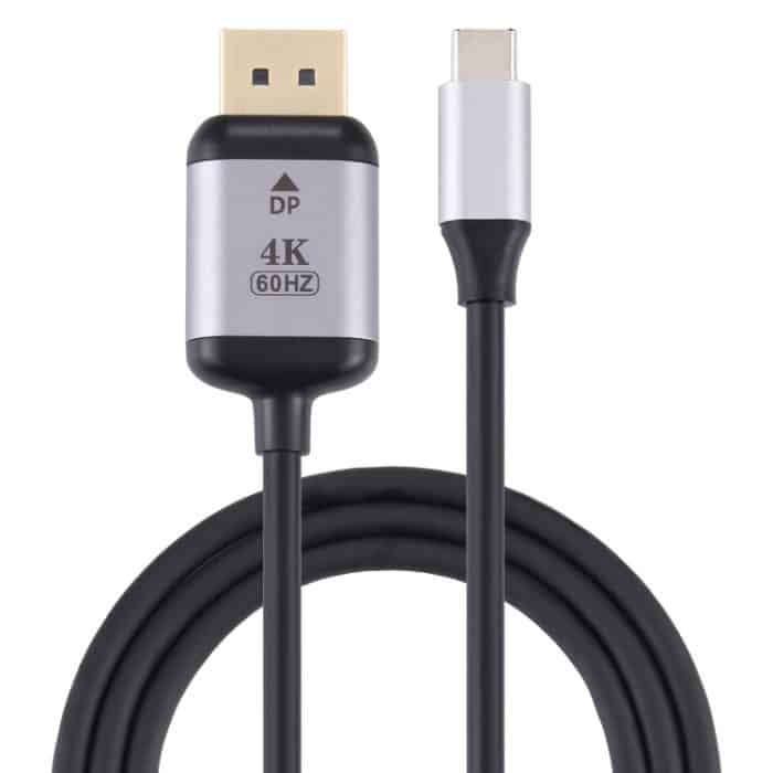PC6828.jpg 4K 60Hz Typ-C / USB-C-Stecker auf DP-Stecker Adapterkabel, Länge: 1,8 m – Bild 1