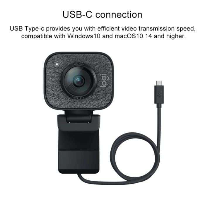 Logitech StreamCam Full HD 1080P / 60fps Autofokus USB-C / Typ-C-Anschluss Live-Übertragung Gaming-Webcam, integriertes Mikrofon – Bild 5