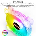 COOLMOON RGB-Lüfter, 120 mm PWM 6PIN S1 ARGB-Lüfter – Bild 4