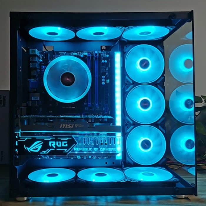 COOLMOON 12 Einfarbige RGB-Lichter Fernbedienung Kühler Computergehäusekühler, CM-JOY-B – Bild 8