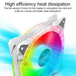 COOLMOON AS2 PWM-gesteuerter Lüfter, 12 cm Dual-Apertur-Computer-Wasserkühlung, ARGB-Gehäuselüfter, CM-AS2 – Bild 3