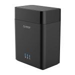 ORICO DS200U3 3,5 Zoll 2 Bay magnetisches USB 3.0-Festplattengehäuse mit blauer LED-Anzeige, USB 3.0 – Bild 3
