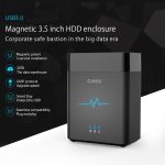 ORICO DS200U3 3,5 Zoll 2 Bay magnetisches USB 3.0-Festplattengehäuse mit blauer LED-Anzeige, USB 3.0 – Bild 4