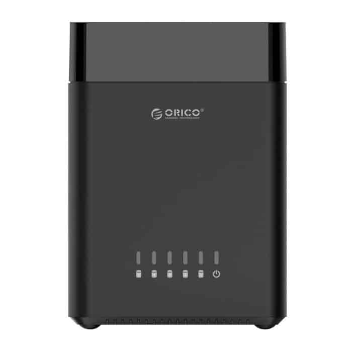 ORICO DS500C3 3,5-Zoll-5-Bay-Magnet-USB-C / Typ-C-Festplattengehäuse mit blauer LED-Anzeige – Bild 2