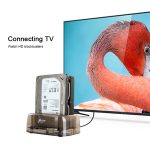 2,5 / 3,5-Zoll-USB3.0-Dual-SATA-Festplattengehäuse mit HUB- und OTB-Funktion, maximale Unterstützungskapazität: 16 TB – Bild 8