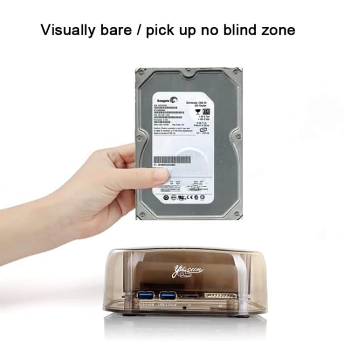 2,5 / 3,5-Zoll-USB3.0-Dual-SATA-Festplattengehäuse mit HUB- und OTB-Funktion, maximale Unterstützungskapazität: 16 TB – Bild 10