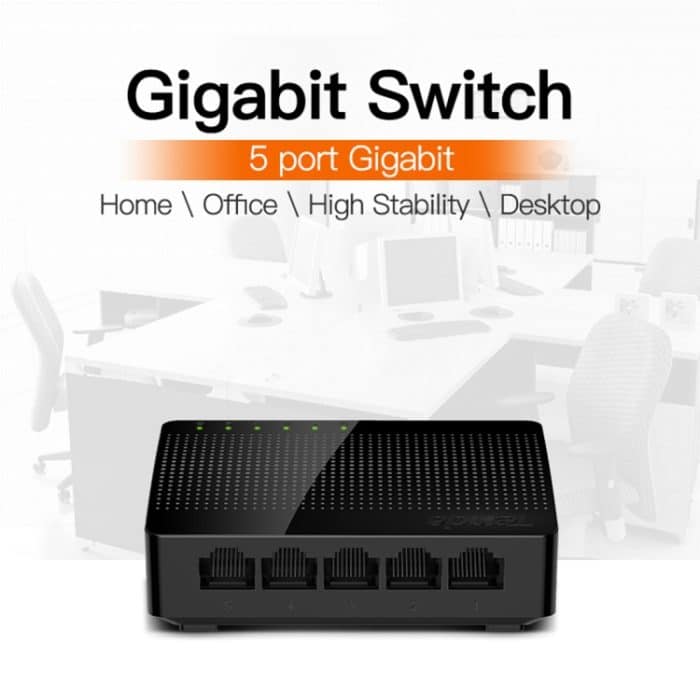 Tenda SG105 Mini 5 Ports 1000 Mpbs Schneller Gigabit-Ethernet-Netzwerk-Switch LAN HUB – Bild 5