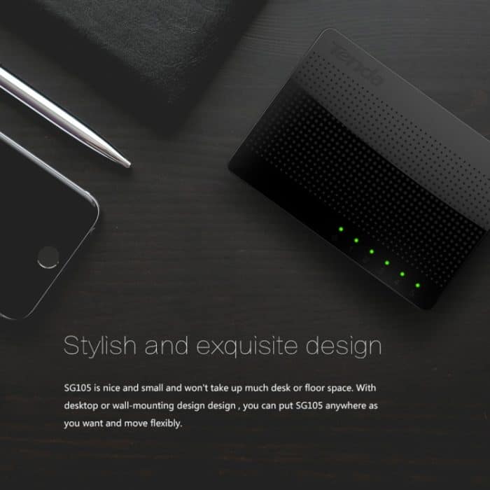 Tenda SG105 Mini 5 Ports 1000 Mpbs Schneller Gigabit-Ethernet-Netzwerk-Switch LAN HUB – Bild 6