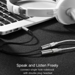 Ugreen 3,5 mm Stecker auf 2 x 3,5 mm Buchse Adapterkabel 2 in 1 Mikrofon + Kopfhörer-Splitter-Kabelkonverter – Bild 8