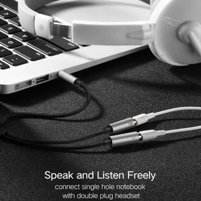 Ugreen 3,5 mm Stecker auf 2 x 3,5 mm Buchse Adapterkabel 2 in 1 Mikrofon + Kopfhörer-Splitter-Kabelkonverter – Bild 8