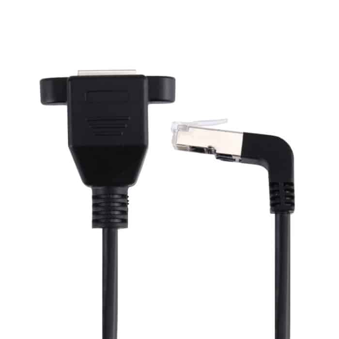 30 cm RJ45-Stecker nach oben gebogen zum RJ45-LAN-Verlängerungskabel – Bild 3