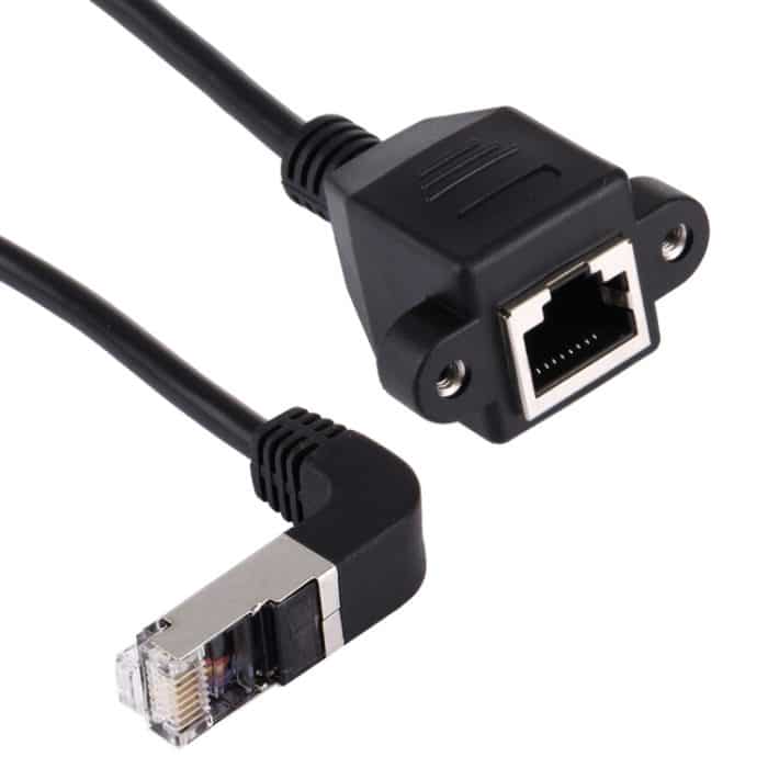 30 cm RJ45-Stecker auf RJ45-LAN-Verlängerungskabel gebogen – Bild 4