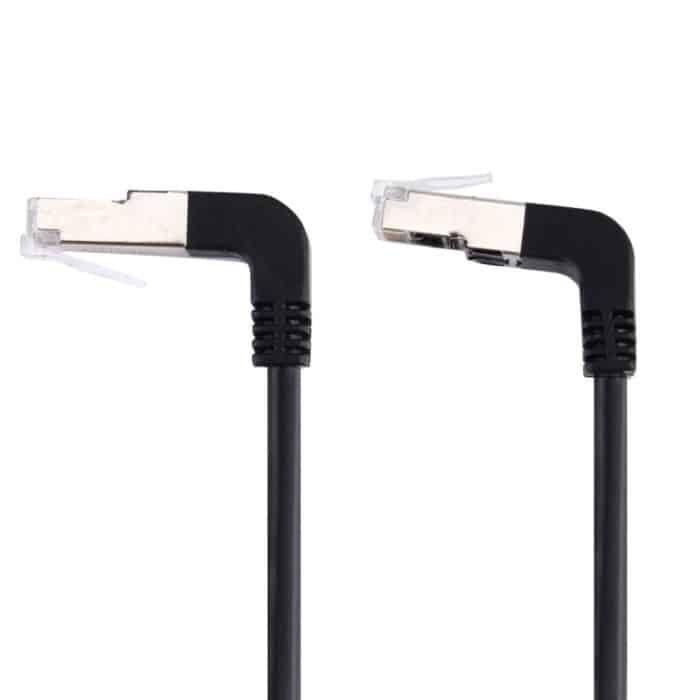 40 cm RJ45-Stecker nach oben gebogen bis RJ45-Stecker nach unten gebogen Netzwerk-LAN-Kabel – Bild 3