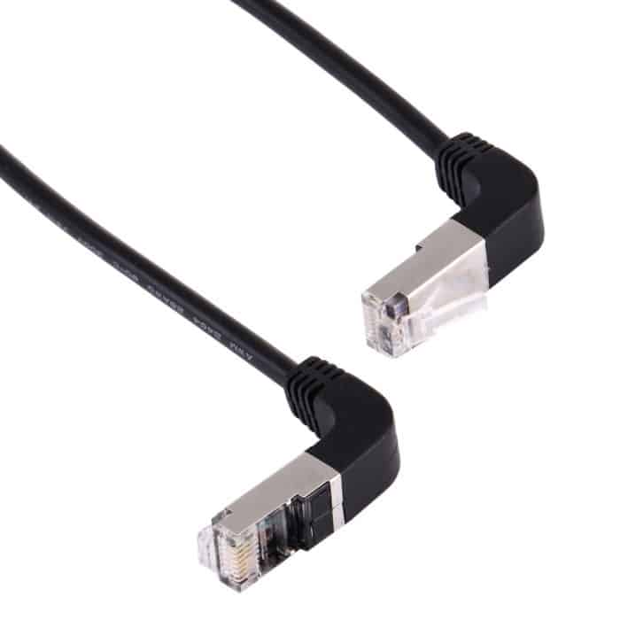 40 cm RJ45-Stecker nach oben gebogen bis RJ45-Stecker nach unten gebogen Netzwerk-LAN-Kabel – Bild 4