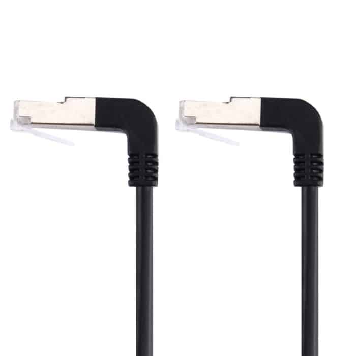 1 m RJ45-Stecker nach unten gebogen auf RJ45-Stecker nach unten gebogen Netzwerk-LAN-Kabel – Bild 3