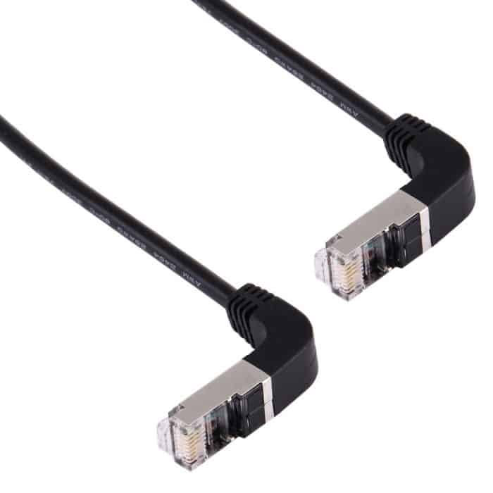 1 m RJ45-Stecker nach unten gebogen auf RJ45-Stecker nach unten gebogen Netzwerk-LAN-Kabel – Bild 4