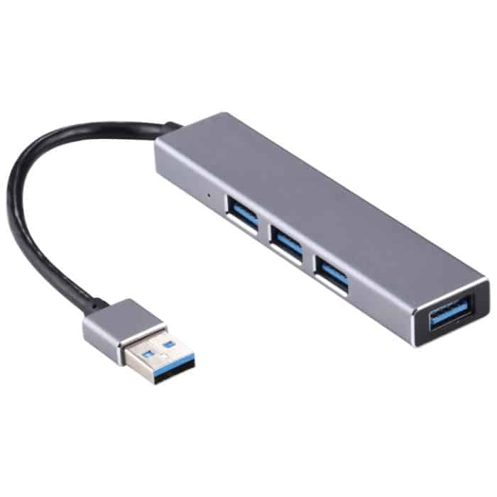 3019 4 x USB 3.0 auf USB 3.0 HUB-Adapter aus Aluminiumlegierung mit LED-Anzeige – Bild 2