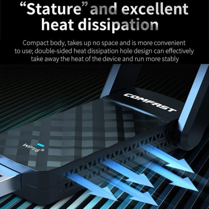 COMFAST C-952AX V2 1800 Mbit/s Dualband-Wireless-Netzwerkkarte WiFi6 USB-Adapter – Bild 12