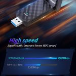 COMFAST C-952AX V2 1800 Mbit/s Dualband-Wireless-Netzwerkkarte WiFi6 USB-Adapter – Bild 8