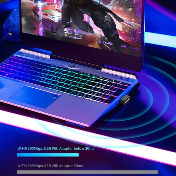 COMFAST CF-940AX 300 Mbit/s 2,4 GHz WiFi6 Mini-USB-Netzwerkadapter – Bild 7