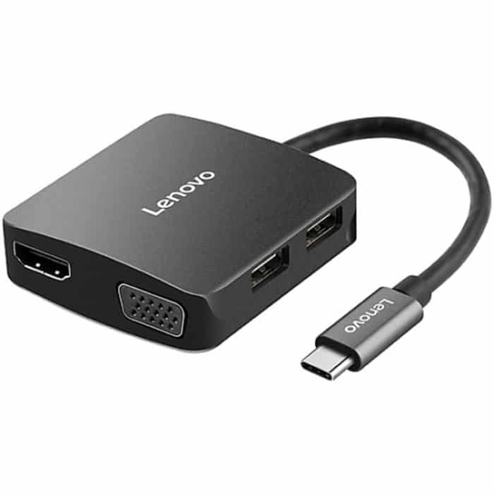 Lenovo C06 6 In 1 Dockingstation für Universal-Konverter vom Typ C / USB-C zu HDMI / VGA – Bild 1