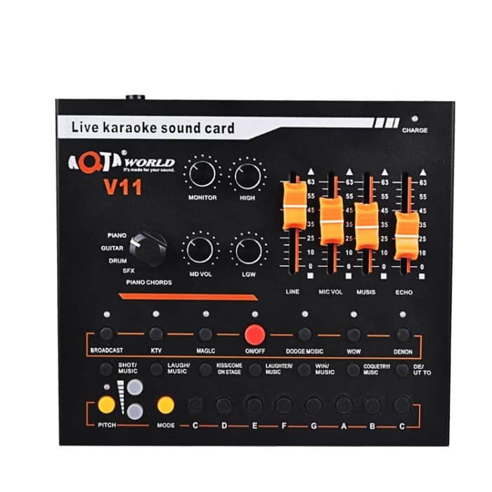 V11 Live Broadcasting Equipment Webcast Entertainment Streamer Musiksynthesizer Tuning Soundkarte – Bild 1