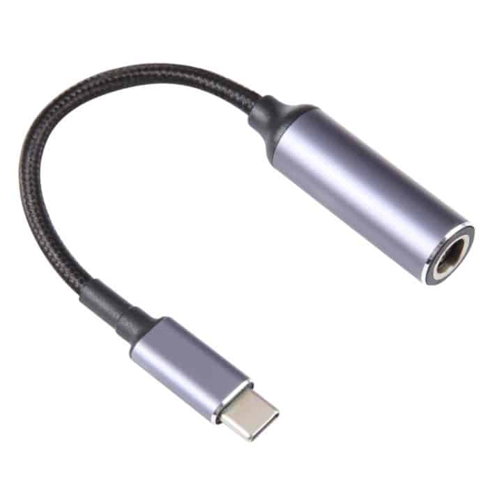 USB-C/Typ-C-Stecker auf 7,9 x 0,9 mm weibliches, geflochtenes Nylon-Adapterkabel – Bild 2