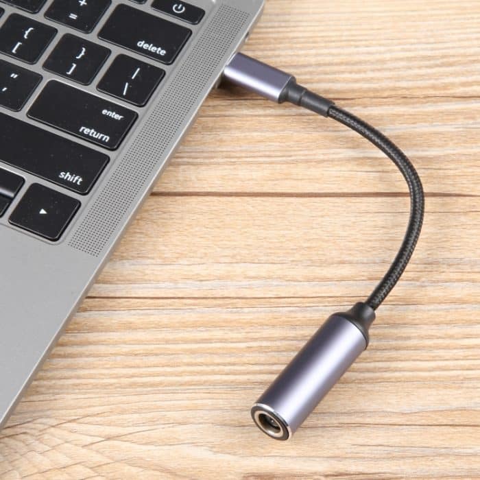 USB-C/Typ-C-Stecker auf 7,9 x 0,9 mm weibliches, geflochtenes Nylon-Adapterkabel – Bild 6