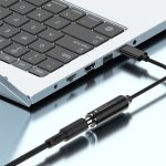 USB-C/Typ-C-Stecker auf 7,4 x 0,6 mm weibliches, geflochtenes Nylon-Adapterkabel – Bild 5