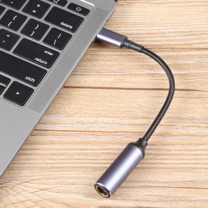 USB-C/Typ-C-Stecker auf 7,4 x 0,6 mm weibliches, geflochtenes Nylon-Adapterkabel – Bild 6