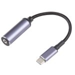 USB-C/Typ-C-Stecker auf 2,5 x 0,7 mm weibliches, geflochtenes Nylon-Adapterkabel