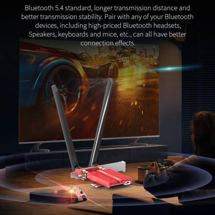 COMFAST CF-BE200 Pro 8774 Mbit/s WiFi7 PCIE Wireless-Netzwerkadapter WiFi-Empfänger – Bild 14