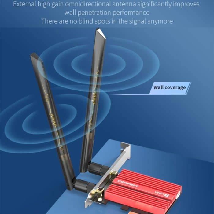 COMFAST CF-BE200 Pro 8774 Mbit/s WiFi7 PCIE Wireless-Netzwerkadapter WiFi-Empfänger – Bild 16