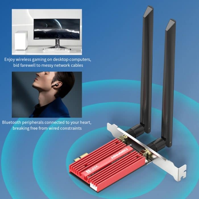 COMFAST CF-BE200 Pro 8774 Mbit/s WiFi7 PCIE Wireless-Netzwerkadapter WiFi-Empfänger – Bild 6