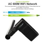 EDUP EP-AC1635 600 Mbit/s Dualband Wireless 11AC USB-Ethernet-Adapter 2 dBi Antenne für Laptop/PC, EP-AC1635 – Bild 8