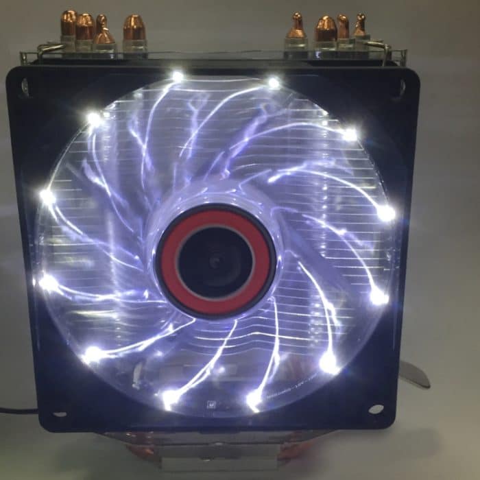 CoolAge L400 DC 12 V 1600 PRM 40,5 cfm Kühlkörper Hydrauliklager Lüfter CPU-Lüfter für AMD Intel 775 1150 1156 1151, L400 (White), L400 (Red) – Bild 8