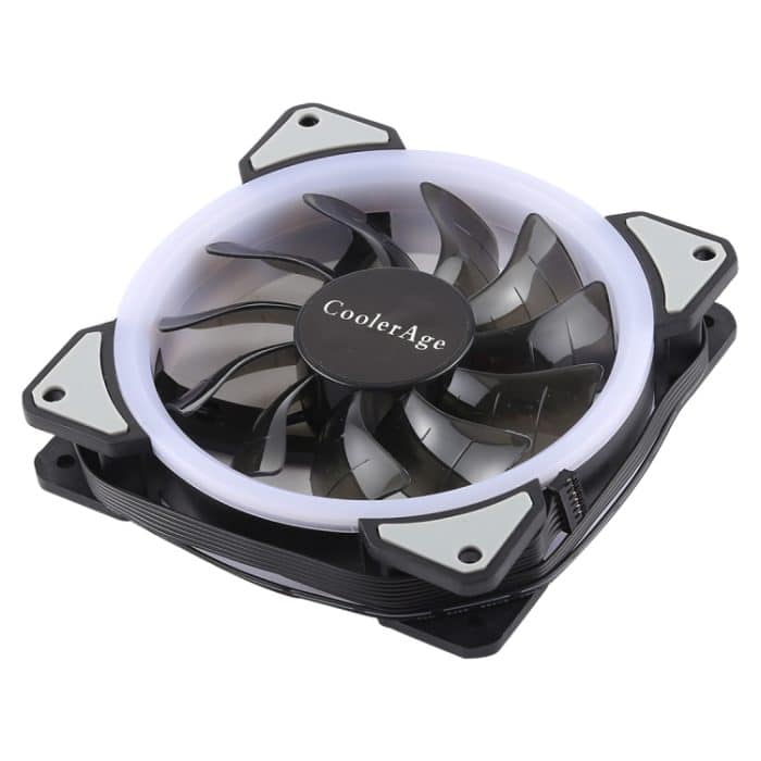 3 PCS CoolerAge DC 12V - 0,25A 2500PRM Remote Cotrol Computer Kühler Kühlgehäuse Lüfter mit Einstell-LED – Bild 4